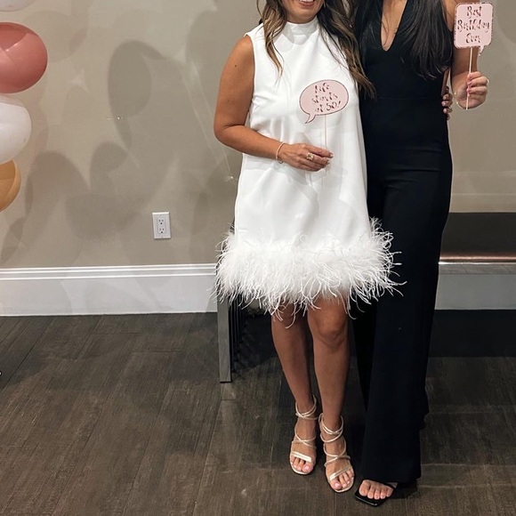 Feather Cocktail Dress - Picture 3 of 3